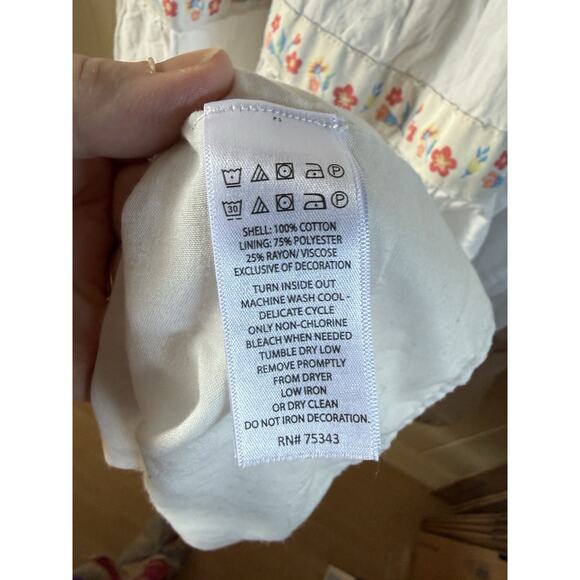 Rachel Zoe Mommy SZ 12 And Me SZ 8 White Smocked Tiered Maxi Dress - Picture 10 of 16